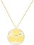 Zirkon Taşlı Gold Renk Kişiye Özel Üç Isim/harf Yazılı 925 Ayar Gümüş Kadın Kolye 2