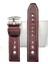 Tissot & Fossil & Panaray Uyumlu Crayz Hakiki Deri 24 mm Bordo 2