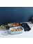 Paslanmaz Çelik Yemek Tası Isı Yalıtımlı 3 Katlı Yemek Termosu Ofis Kamp Lunchbox Mavi 1