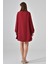 Bordo Ahşap Düğmeli Tunik 5