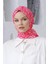 Scarf Linen Keten Karışımlı Pamuklu Çini Desenli Eşarp 2