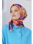 Scarf Linen Keten Karışımlı Pamuklu Sulu Boya Desenli Eşarp 1