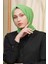 Scarf Kendinden Desenli Tek Renk Kayla Jakarlı Pamuklu Şal 3