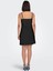 Kadın Elbise Siyah 15255185 Onlcaro Lınen Blend Short Dress 4