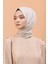 Scarf Kendinden Desenli Tek Renk Kayla Jakarlı Pamuklu Şal 1