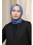 Scarf Kendinden Desenli Tek Renk Kayla Jakarlı Pamuklu Şal 3