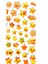 Sticker Kabartmalı Stiker Defter Planlayıcı Etiket LDG003 17 x 9 cm Yıldız Emoji 2