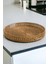 Rattan Sunum Tepsisi Servis Çay Kahve Tepsisi Dekoratif Çok Amaçlı Kulplu 35CM Oceanpoint 3