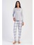 Pamuklu Kadın Uzun Kol Pijama Takım , 403144 1