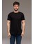 Unisex Basic Rahat Kalıp Tişört Siyah Y-682 1