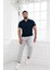 Fermuarlı Polo Yaka %100 Pamuk Regular Fit T-Shirt 4