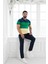 Polo Yaka %100 Pamuk Büyük Parça Desenli Regular Fit T-Shirt 1