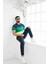 Polo Yaka %100 Pamuk Büyük Parça Desenli Regular Fit T-Shirt 2
