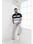 Polo Yaka %100 Pamuk Parça Desenli Regular Fit T-Shirt 1