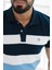 Polo Yaka %100 Pamuk Parça Desenli Regular Fit T-Shirt 3