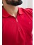 Fermuarlı Polo Yaka %100 Pamuk Regular Fit T-Shirt 2