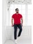 Fermuarlı Polo Yaka %100 Pamuk Regular Fit T-Shirt 4