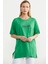 Büyük Beden Baskılı Bluz - Yeşil 3