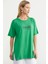 Büyük Beden Baskılı Bluz - Yeşil 4
