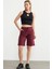 Beli Lastikli Ayarlanabilir Spor Şort - Bordo 3