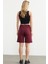 Beli Lastikli Ayarlanabilir Spor Şort - Bordo 4