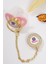 Kız Bebek Ithal Kristal Swarovski Taşlı Emzik Zincirli Askı Hediye Seti STL6640 2