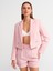 60738 Crop Fit Blazer-Pembe 1