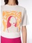 Kırık Beyaz Kadın Bisiklet Yaka Basic T-Shirt F4SL-TST0217 5