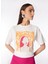Kırık Beyaz Kadın Bisiklet Yaka Basic T-Shirt F4SL-TST0217 1