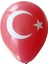 12 Inç Kırmızı Renk Ay Yıldızlı 10 Lu Pastel Dekorasyon Balonu 1