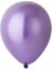 5 Inç Mor Renk 10 Lu Küçük Boy Krom-Mirror-Aynalı Dekorasyon Balonu 1