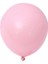 5 Inç Pembe Renk Küçük Boy 100 Lu Makaron Dekorasyon Balonu 1