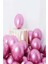 Doğum Günü Bride Bekarlığa Veda Partisi Balonu Pembe renkli Krom Balon 10 Adet 1