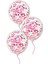 Pembe Konfetili Şeffaf Balon Seti 10 Adet 3