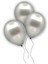 Doğum Günü Bride Bekarlığa Veda Partisi Balonu Gümüş Renkli Metalik Balon 10 Adet 2
