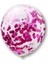 Pembe Konfetili Şeffaf Balon Ve fuşya Balon Seti 20 Adet 4