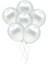 Doğum Günü Bride Bekarlığa Veda Partisi Balonu Beyaz Renkli Metalik Balon 10 Adet 1