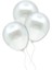 Doğum Günü Bride Bekarlığa Veda Partisi Balonu Beyaz Renkli Metalik Balon 10 Adet 2