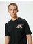 Erkek Giyim Tişört - Koton - 4SAM10946HK - Siyah - Xxl 4