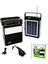 3ın1 - Solar2in1 Dik Model El Feneri - Radyo - MP3BLUETOOTH - Usb/ Tf Port - 2 Parça Ampul Kablolu - Powerbank (K246) 1