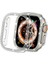 Apple Watch 44 mm Uyumlu Taşlı Ekran ve Kasa Koruyucu Şeffaf (Ürün Saat Koruyucusudur) 1