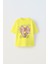 The Champ Extra Fun Yazılı Alevli Kalp Tasarım Baskılı Sarı Kız Çocuk T-Shirt 1