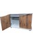 100 cm Mdf KP1004025AC Flex Atlantik Çam Kapaklı Akvaryum Sehpası 100X40X69 cm 2