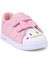 Bart Cırtlı Işıklı Kız Bebek Spor Ayakkabı Pembe 4