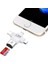 4 In 1 Type-C Android iPad iPhone Uyumlu Lightning Micro USB Kart Okuyucu Otg 5