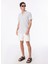 Slim Fit Apaş Yaka Armürlü Mavi Erkek Gömlek SPBF4SM-GML5080 3