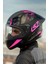 Rapıd 2 Race Palımnesıs Mat Siyah-Pembe Kask 1