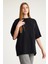 2096_KISA Kollu Oversize Basic T-Shirt 3