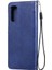 Kart Yuvası Cüzdan ile Samsung Galaxy S20 Klasik Düz Renk Için Flip Case (Yurt Dışından) 4