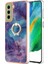 Samsung Galaxy S21 Fe 5g Için Kılıf 360 &deg; Dönebilir Halka Tampon Mermer Tpu (Yurt Dışından) 1
